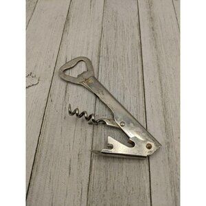 Vintage Cork Bottle Jar Opener Lid Lift Church Key 5 1/4"